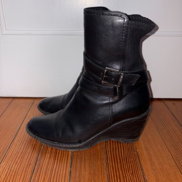 Aquatalia Ankle Boots Black Size 8 - Picture 4 of 9